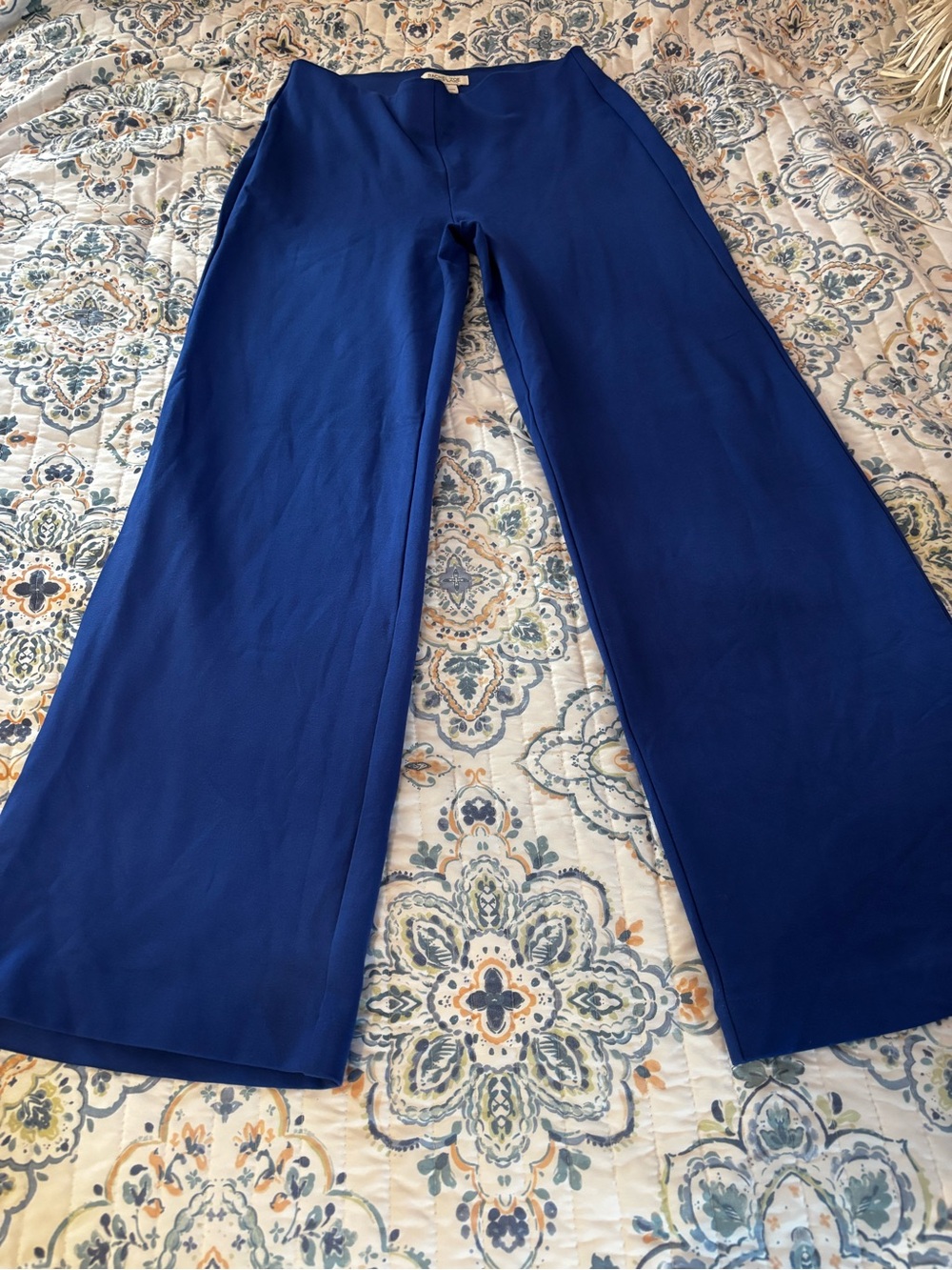 Rachel Zoe Wide-Leg Ponte Pants - Royal Blue